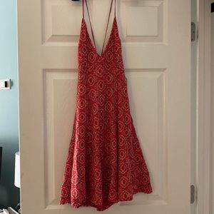 Lush Red Skater Dress